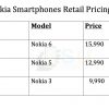 Nokia 6, 5, 3 Indian Retail Pricing leaked ahead of June 13 launch